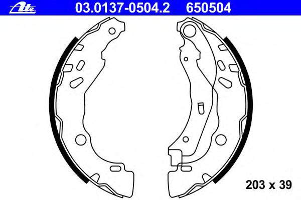 Комплект тормозных колодок ATE