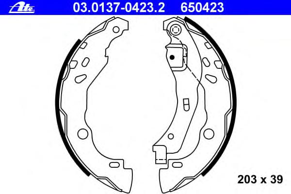 Комплект тормозных колодок ATE