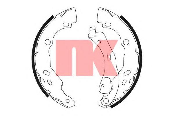 Комплект тормозных колодок NK