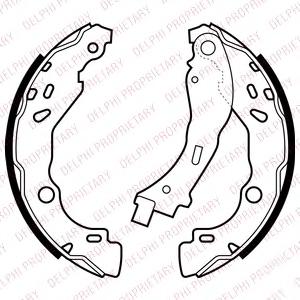 Комплект тормозных колодок DELPHI LS2066