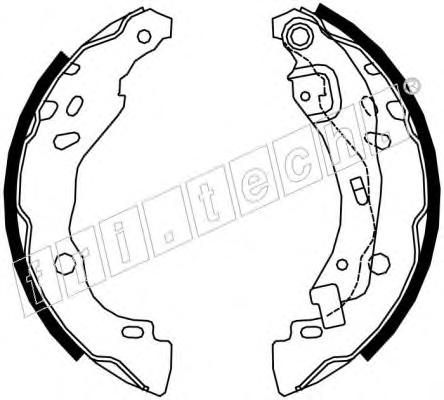 Комплект тормозных колодок Fri.tech.