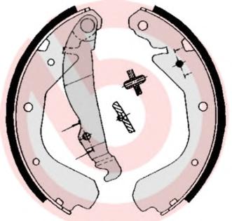 Комплект тормозных колодок BREMBO