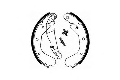 Комплект тормозных колодок, стояночная тормозная система SCT Germany SS505