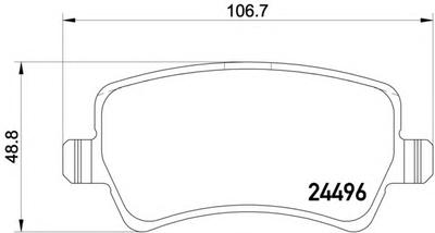 Комплект тормозных колодок, дисковый тормоз TEXTAR 2449616914