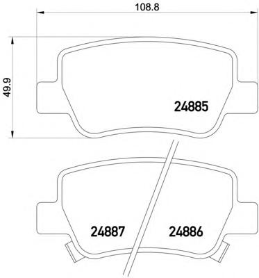 Комплект тормозных колодок, дисковый тормоз TEXTAR