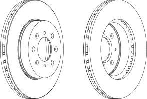 Тормозной диск FERODO DDF492C