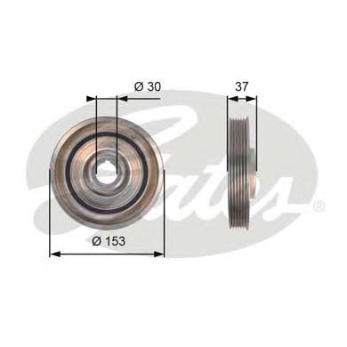 Ременный шкив, коленчатый вал GATES