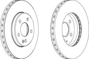 Тормозной диск FERODO DDF1316C
