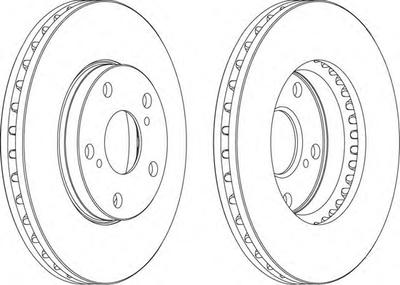Тормозной диск FERODO DDF501