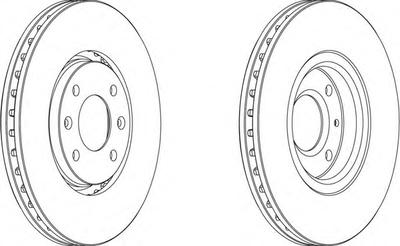 Тормозной диск FERODO DDF1106
