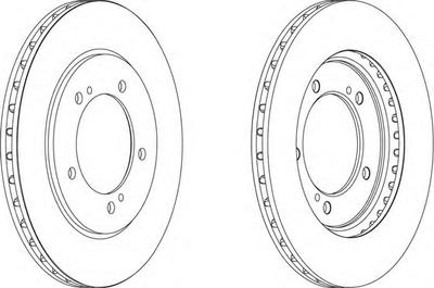 Тормозной диск FERODO DDF1282