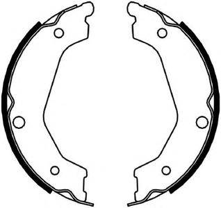 Комплект тормозных колодок, стояночная тормозная система FERODO FSB4048
