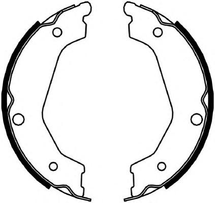 Комплект тормозных колодок, стояночная тормозная система FERODO