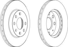 Тормозной диск FERODO DDF1130C