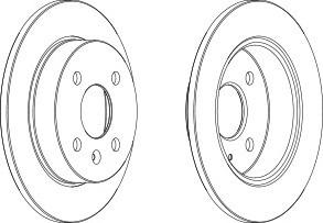 Тормозной диск FERODO DDF1043C