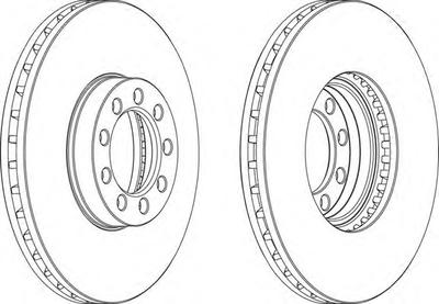 Тормозной диск FERODO FCR329A