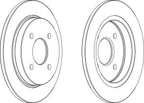 Тормозной диск FERODO DDF281C