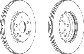 Тормозной диск FERODO DDF1136C
