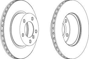 Тормозной диск FERODO DDF1229C