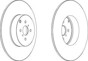 Тормозной диск FERODO DDF1417C