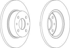 Тормозной диск FERODO DDF066C