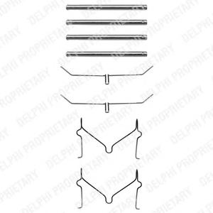Комплектующие, колодки дискового тормоза DELPHI LX0182