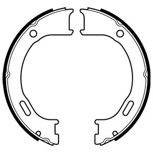 Комплект тормозных колодок, стояночная тормозная система DELPHI LS2076