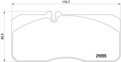 Комплект тормозных колодок, дисковый тормоз TEXTAR 2905522004T3010