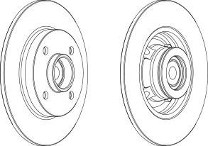 Тормозной диск FERODO DDF15611