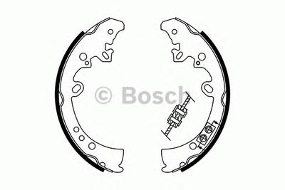 Комплект тормозных колодок BOSCH 0986487787