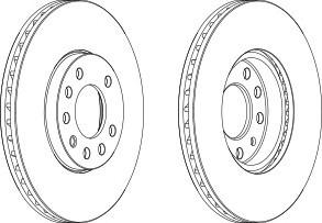 Тормозной диск FERODO DDF810C