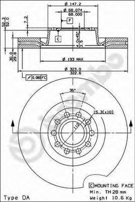 Тормозной диск BREMBO