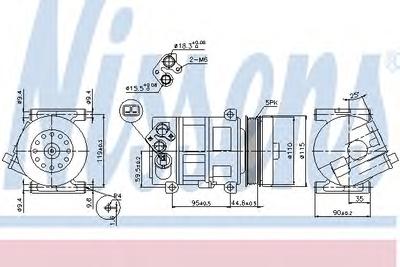 Компрессор, кондиционер NISSENS 89202