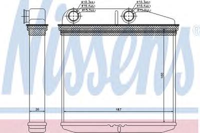 Теплообменник, отопление салона NISSENS 71456