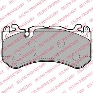 Комплект тормозных колодок, дисковый тормоз DELPHI