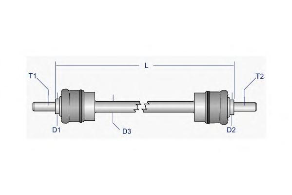 Тяга / стойка, стабилизатор MOOG