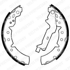 Комплект тормозных колодок DELPHI