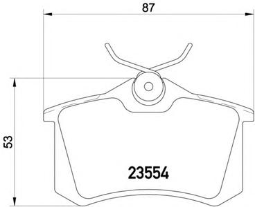 Комплект тормозных колодок, дисковый тормоз TEXTAR 2355416214