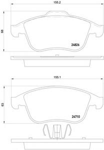 Комплект тормозных колодок, дисковый тормоз TEXTAR 2471018005