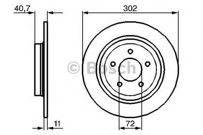 Тормозной диск BOSCH 0986479233