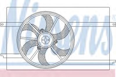 Вентилятор, охлаждение двигателя NISSENS 85593