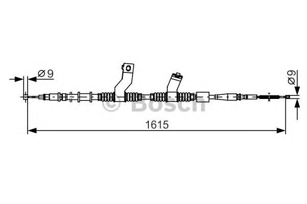 Трос, стояночная тормозная система BOSCH