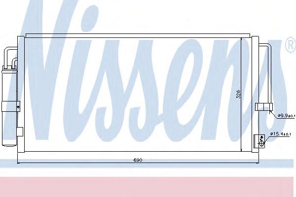 Конденсатор, кондиционер NISSENS