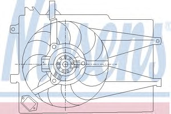 Вентилятор, охлаждение двигателя NISSENS