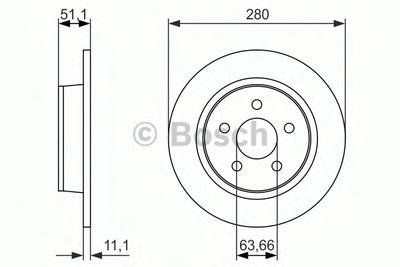 Тормозной диск BOSCH 0986479762