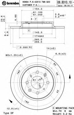 Тормозной диск BREMBO