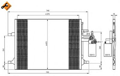 Конденсатор, кондиционер NRF 35930