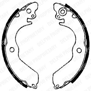 Комплект тормозных колодок DELPHI LS1649