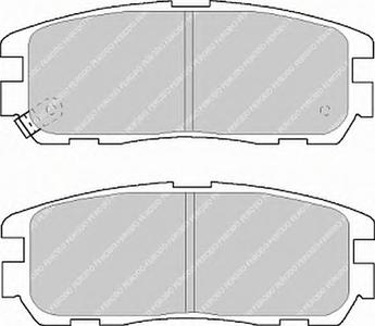 Комплект тормозных колодок, дисковый тормоз FERODO FDB1017