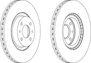 Тормозной диск FERODO DDF220C